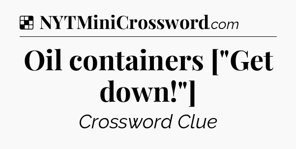 Solution: Oil containers [