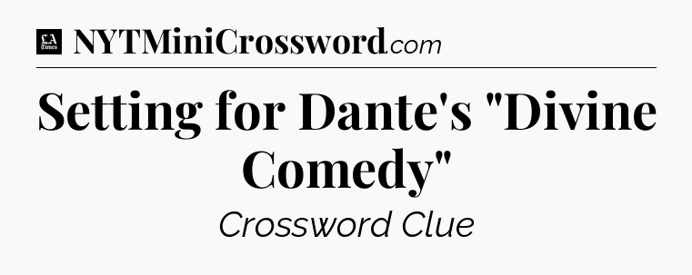 Setting for Dante's 