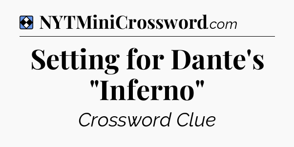 Solution: Setting for Dante's 