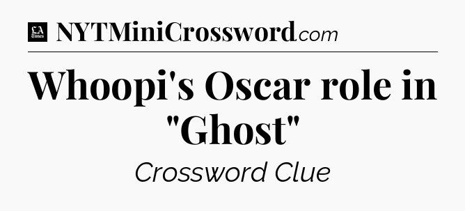 Whoopi's Oscar role in 