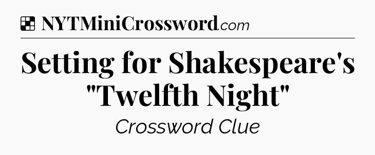 Solution: Setting for Shakespeare's 