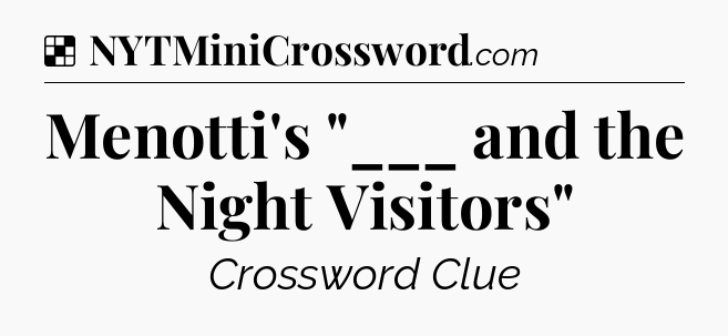 Solution: Menotti's 