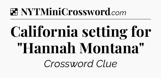 Solution: California setting for 