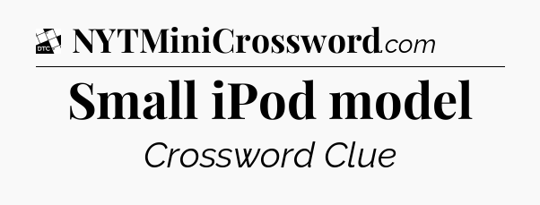 Small iPod model - Daily Themed Classic Crossword