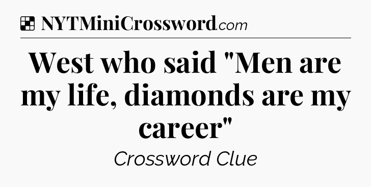 Solution: West who said 