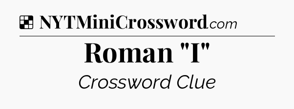 Solution: Roman 