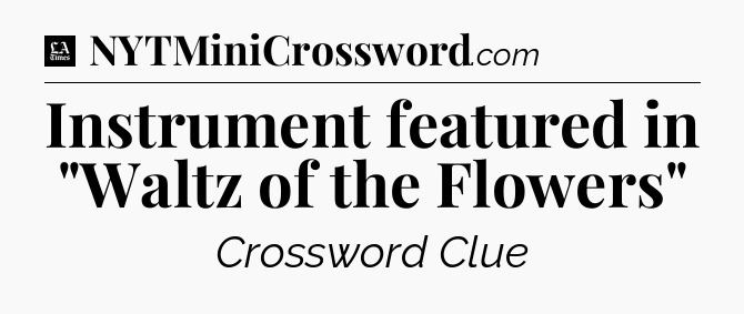 Instrument featured in 