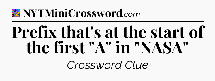 Prefix that's at the start of the first 