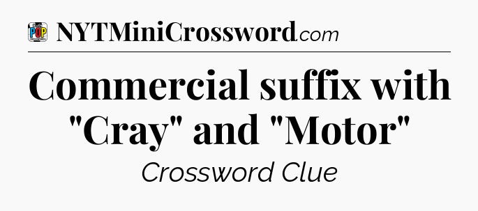 Commercial suffix with 