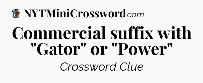 Commercial suffix with 