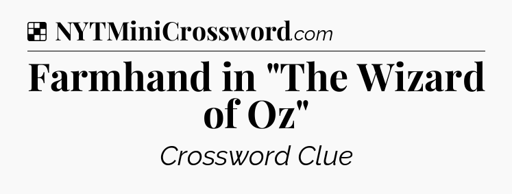 Solution: Farmhand in 