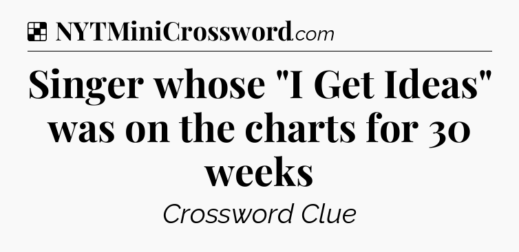 Solution: Singer whose 