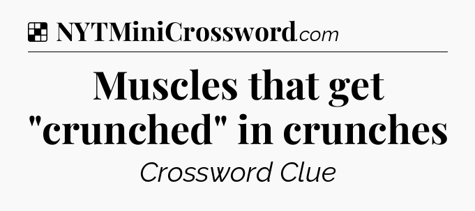 Solution: Muscles that get 