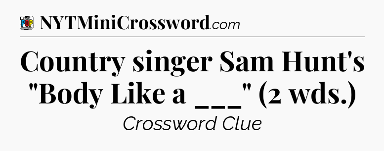 Country singer Sam Hunt's 