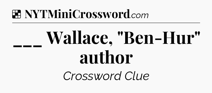 Solution: ___ Wallace, 