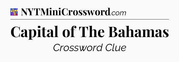 Capital of The Bahamas Codycross