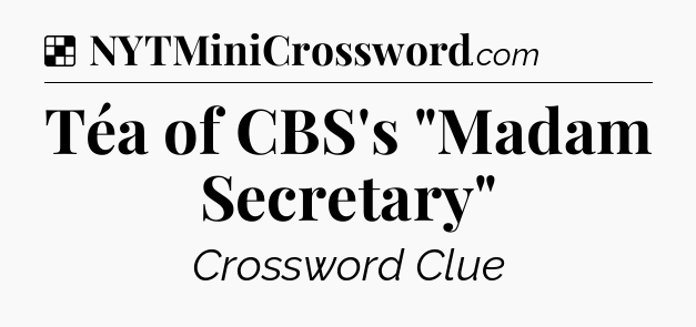 Solution: Téa of CBS's 