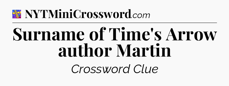 Surname of Time's Arrow author Martin Codycross