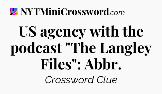 US agency with the podcast 