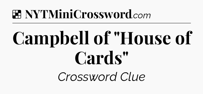 Solution: Campbell of 