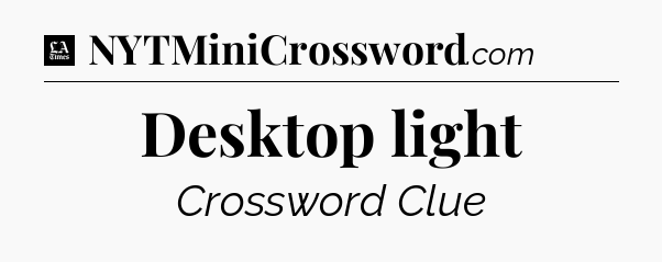 Desktop light - LA Times Crossword