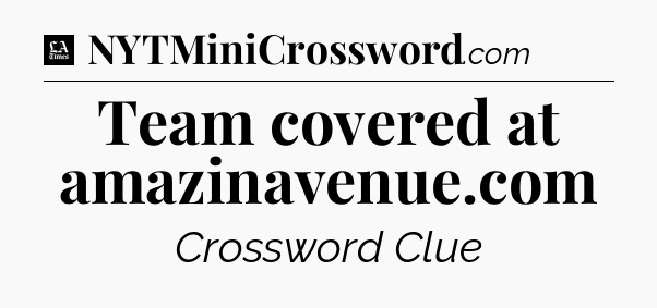 Team covered at amazinavenue.com - LA Times Crossword