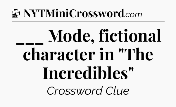 ___ Mode, fictional character in 