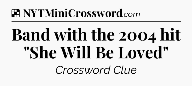 Solution: Band with the 2004 hit 