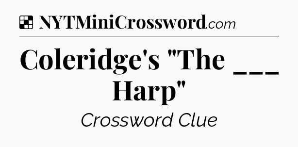 Solution: Coleridge's 