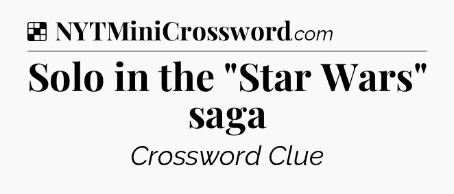 Solution: Solo in the 