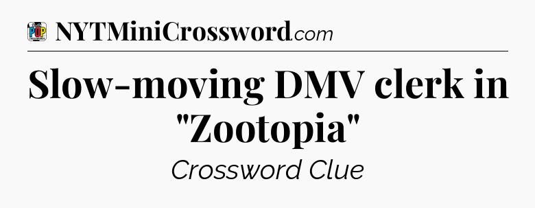 Slow-moving DMV clerk in 