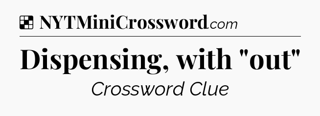 Solution: Dispensing, with 