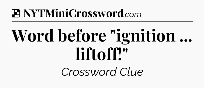 Solution: Word before 
