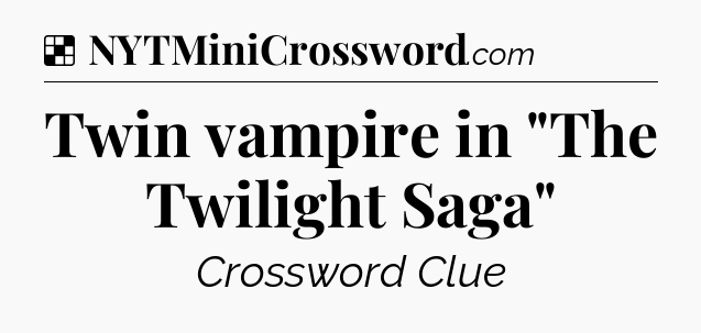 Solution: Twin vampire in 