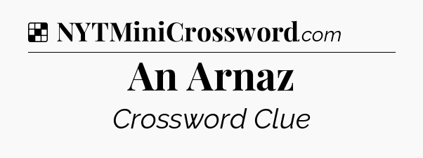 Solution: An Arnaz - NYT Crossword