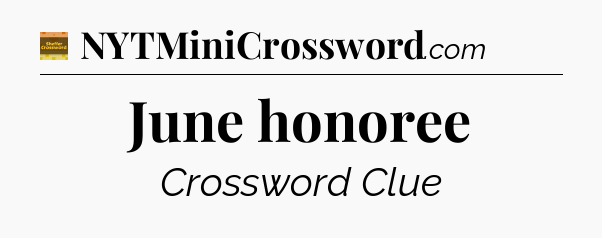 June honoree - Eugene Sheffer Crossword
