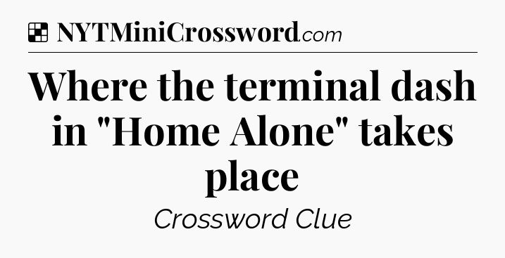 Solution: Where the terminal dash in 