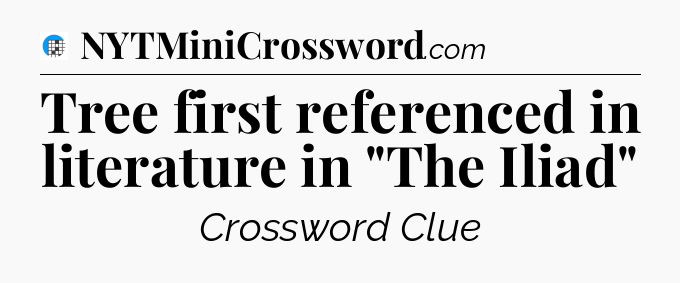 Tree first referenced in literature in 