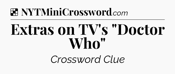 Solution: Extras on TV's 