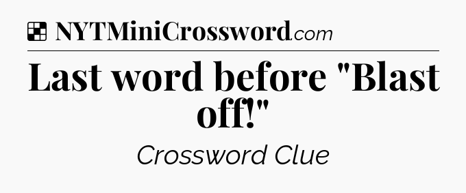 Solution: Last word before 