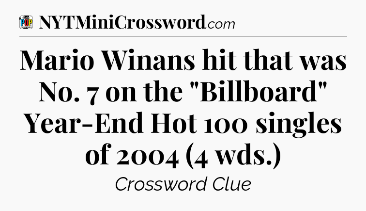 Mario Winans hit that was No. 7 on the 