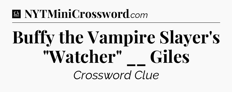 Buffy the Vampire Slayer's 