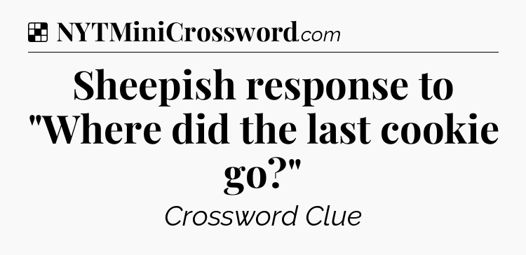 Solution: Sheepish response to 