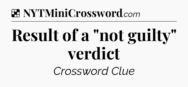 Solution: Result of a 