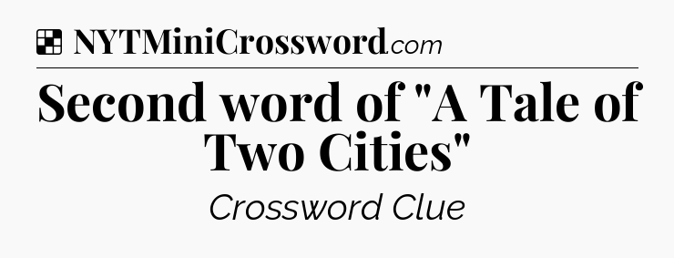 Solution: Second word of 