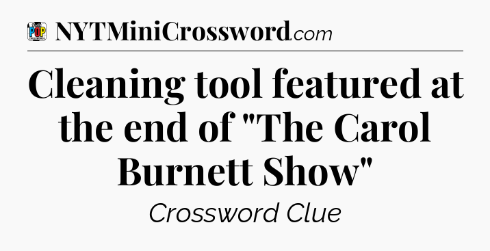 Cleaning tool featured at the end of 