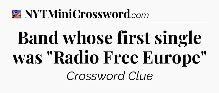 Band whose first single was 