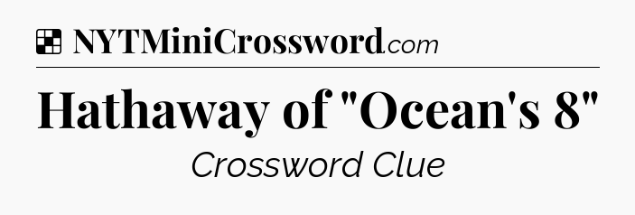 Solution: Hathaway of 