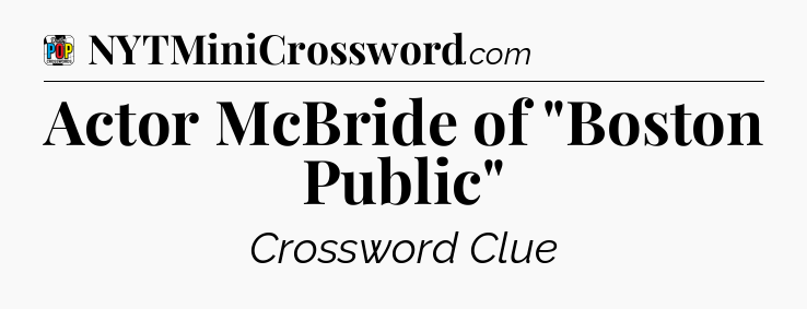 Actor McBride of 