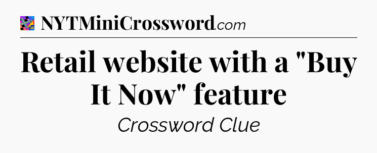 Retail website with a 